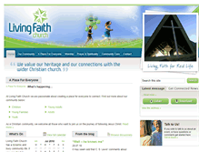 Tablet Screenshot of livingfaithchurch.org.au